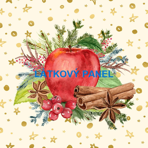 Bavlněný panel 25 x 25cm