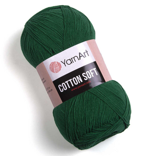 Příze Cotton Soft - tmavě zelená — foto 1