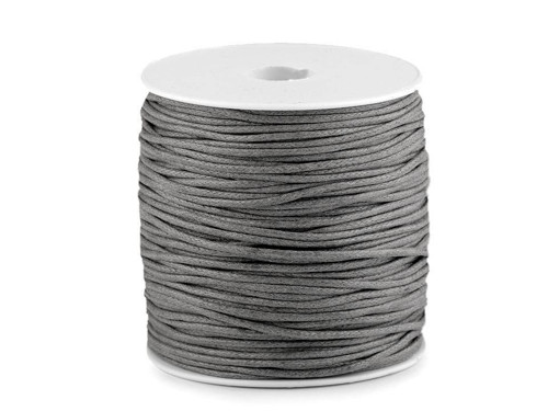 Šňůra voskovaná pr.1,5-2 mm (5m) -šedá paloma