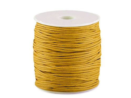 Šňůra voskovaná pr.1,5-2 mm (5m) - žlutá