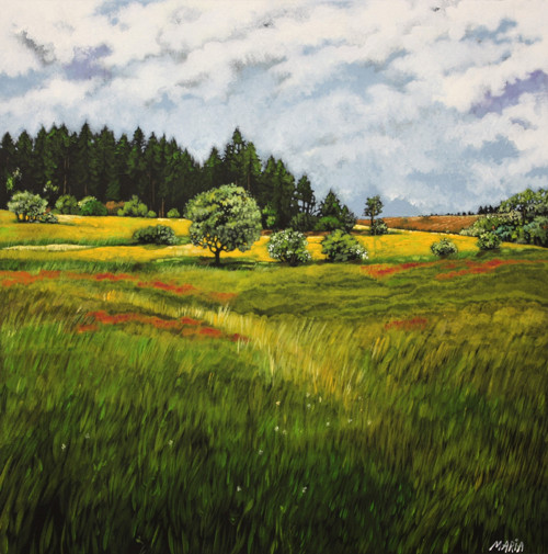 V oblacích ... 60x60 cm — foto 1