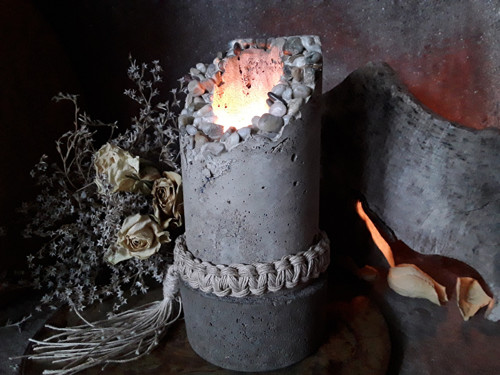 Beton-svícen " BOHO-STYL " — foto 1