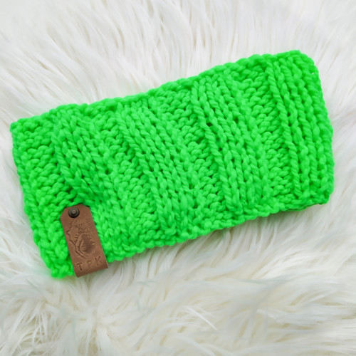 Neon Green - pánská čelenka podšitá fleecem