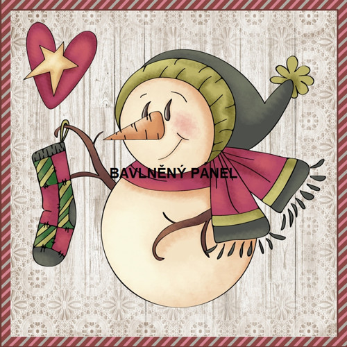 Bavlněný panel 15 X 15 cm
