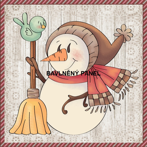 Bavlněný panel 15 X 15 cm