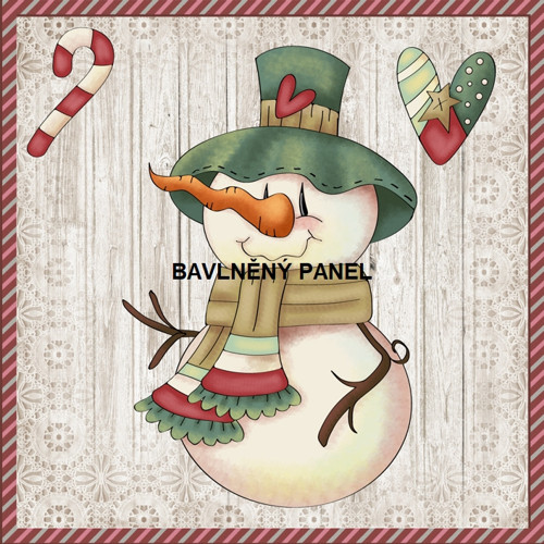 Bavlněný panel 15 X 15 cm