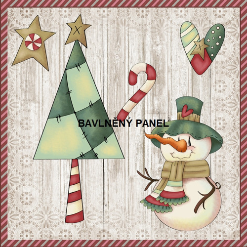 Bavlněný panel 15 X 15 cm