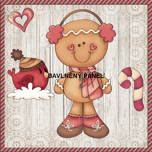Bavlněný panel 15 X 15 cm