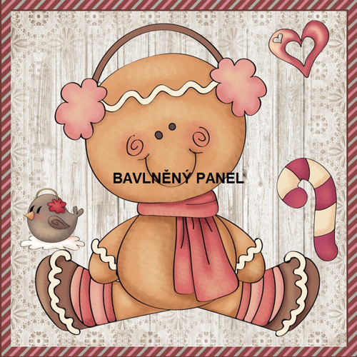 Bavlněný panel 15 X 15 cm
