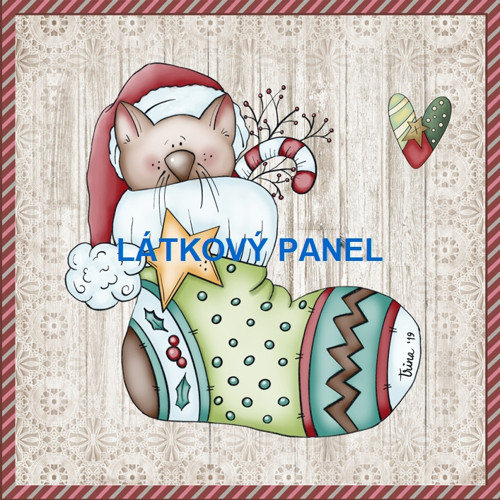 Bavlněný panel 15 X 15 cm