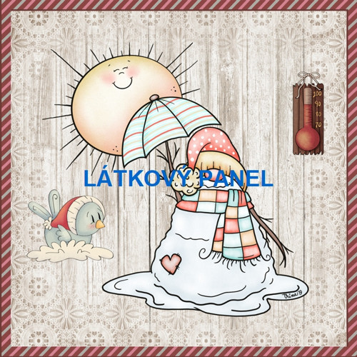 Bavlněný panel 15 X 15 cm