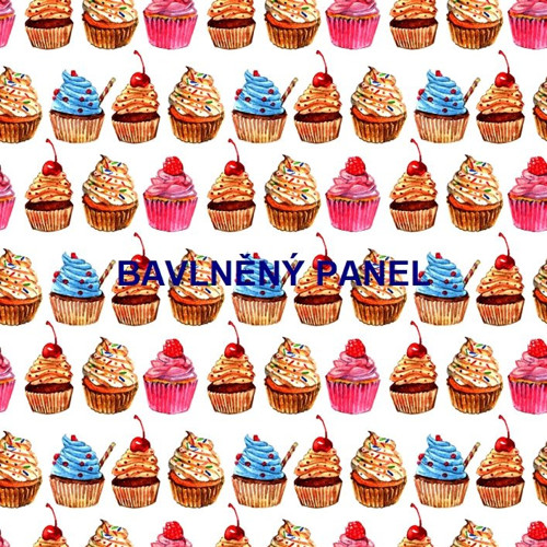 Bavlněný panel 25 x 25cm