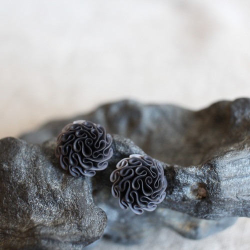 Náušnice Black antracid — foto 1