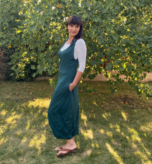 Zelená šatová sukně — foto 1