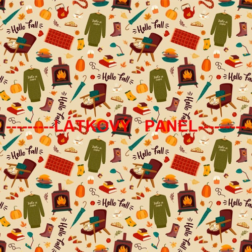 Bavlněný panel 25 x 25cm — foto 1