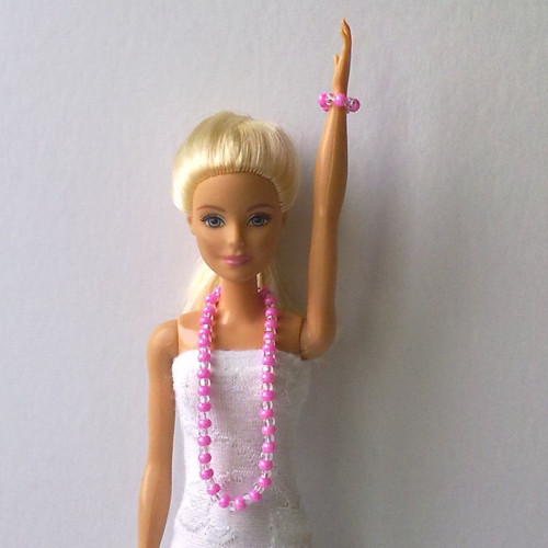 Šperky pro Barbie - náhrdelník, náramek