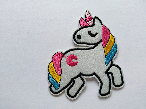 Nažehlovací aplikace- Velký Unicorn 1ks
