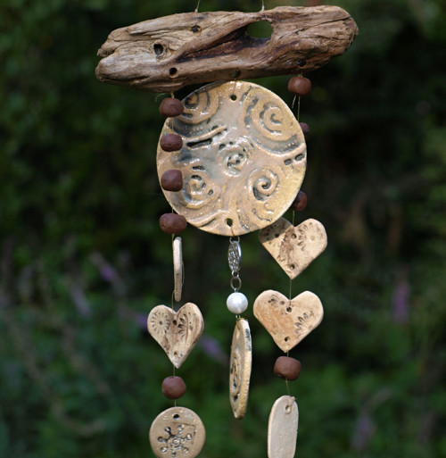 Závěs - driftwood a keramika — foto 1