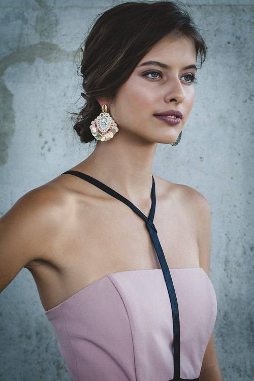 Náušnice so Swarovski kryštálmi Viktória — foto 1