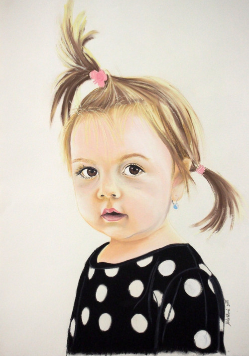 Portrét podle fotografie B3 (35 x 50 cm)