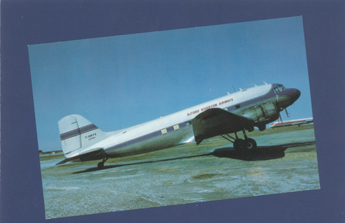 Letadlo Douglas DC-3 - pohlednice