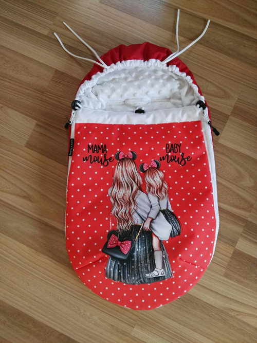 Nepromokavý fusak do kočárku pro panenky