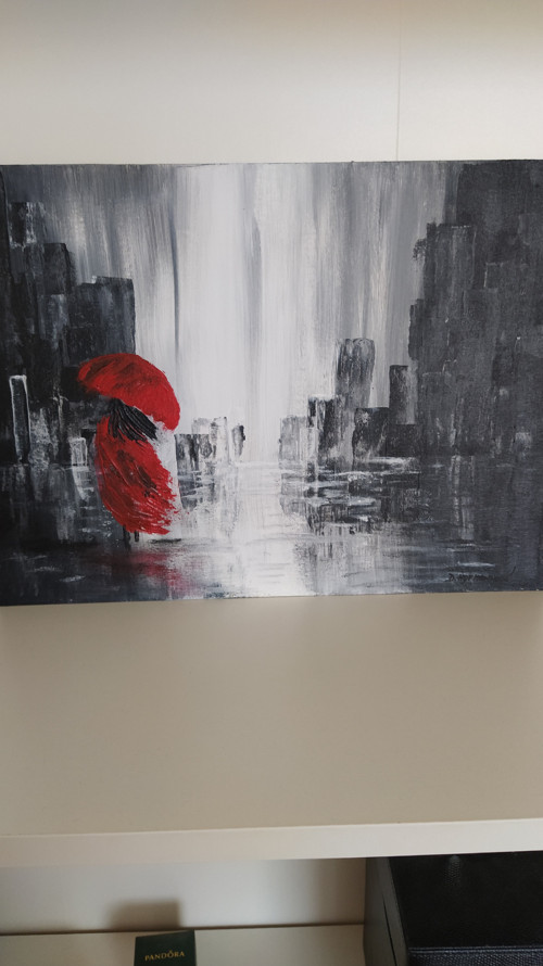 Dívka v dešti — foto 1