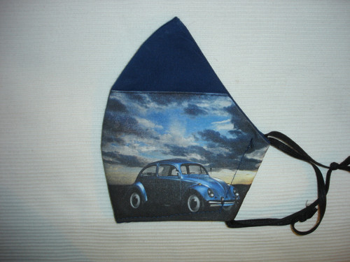 Textilní rouška pánská jeans — foto 1