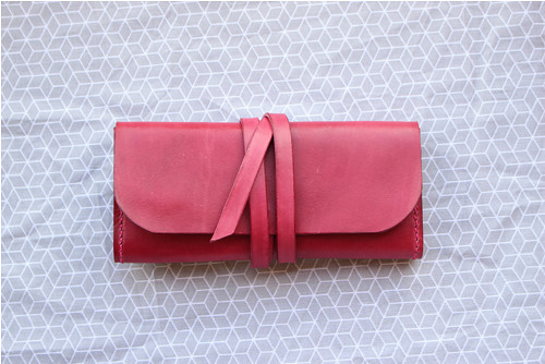 Psaníčko/pouzdro clutch z hladké hovězí kůže