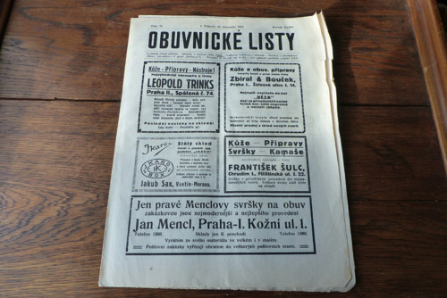 Obuvnické listy - časopis, noviny 32/1923
