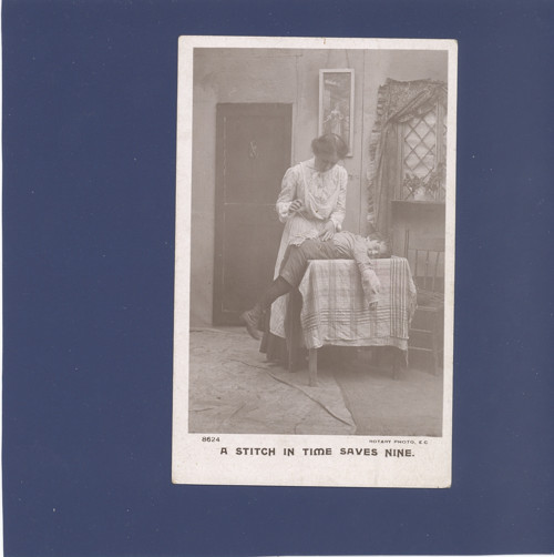 A stitch in time saves nine - pohlednice