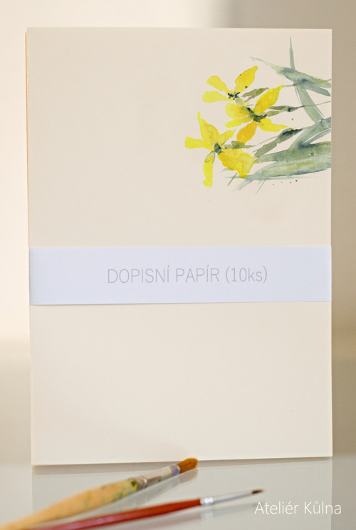 Dopisní papír *Kosatce* (10ks) — foto 1