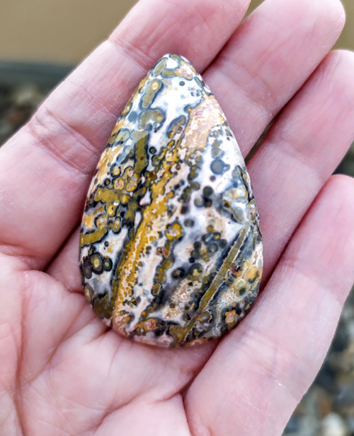 Jaspis leopardí, ID 1550, 47x30 mm