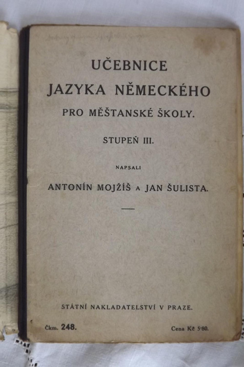 Učebnice jazyka německého pro měšťanské školy