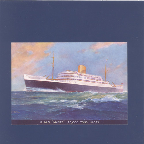 Loď RMS Andes - pohlednice — foto 1