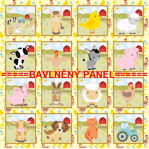 Pexesový panel z KOLEKCE NA STATKU 47x47 cm