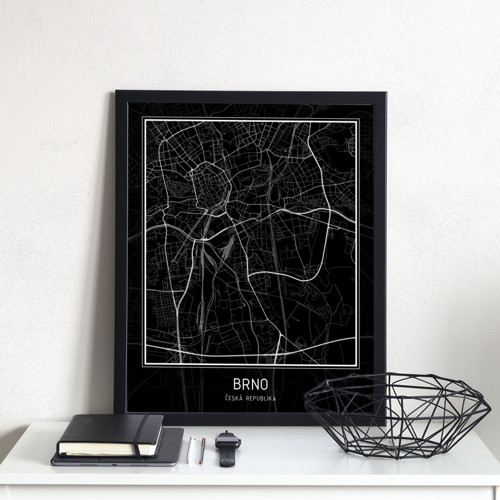 Plakát - mapa Brno — foto 1