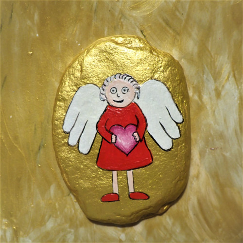 Andělíček na kameni