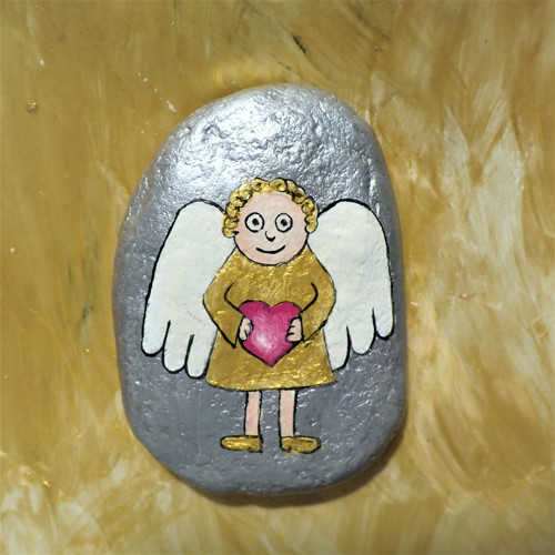 Andělíček na kameni