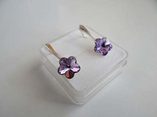 Náušnice - Swarovski Flower — foto 1