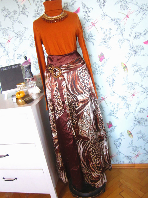Sukně eklektická boho animal — foto 1