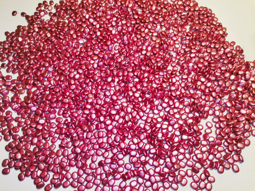 Plastové korálky ploché 1kg