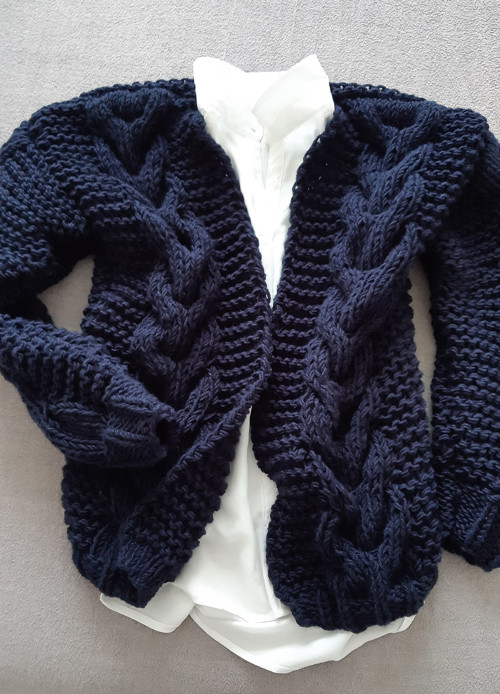 Modrý Cardigan — foto 1