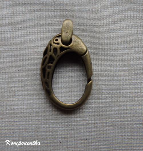 Kovová karabinka 30x16mm 1kus