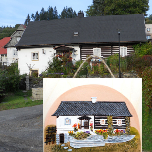 Vzkazovník s roubenkou