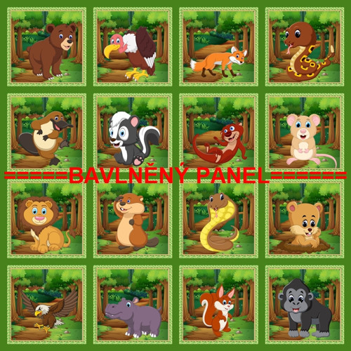 Bavlněný panel 35x35 CM skladem