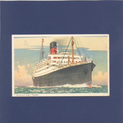 Loď RMS Scythia - pohlednice, celistvost, paquebot