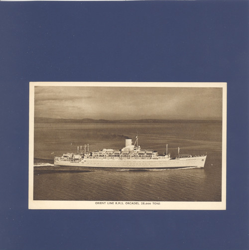 Loď RMS Orcades - pohlednice