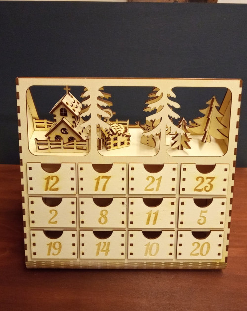 Adventní kalendář 1 - S LED osvícením