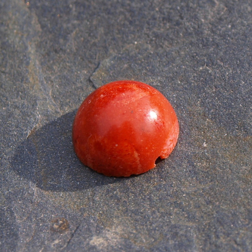 Korál, kabošon 1,2 cm, č.2247 — foto 1